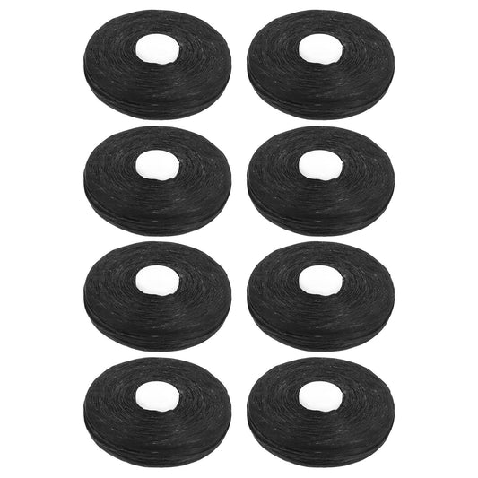 Bamboo-Nylon Charcoal Dental Floss Roll 50m – Black, Mint Flavor