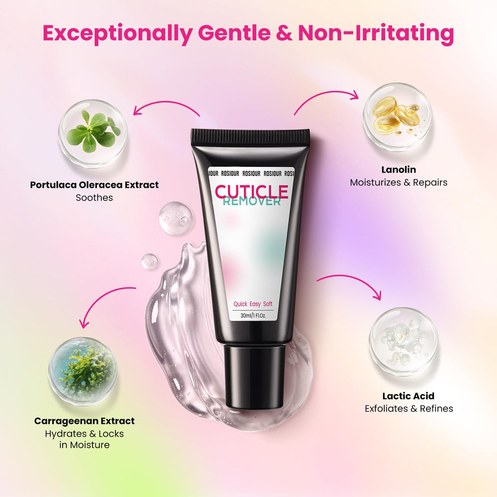 Rosiour Dual-ended Cuticle Pusher helps push and lift safely.