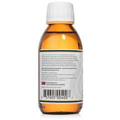 Rosita Cod Liver Oil Liquid packaging with Norwegian coastline