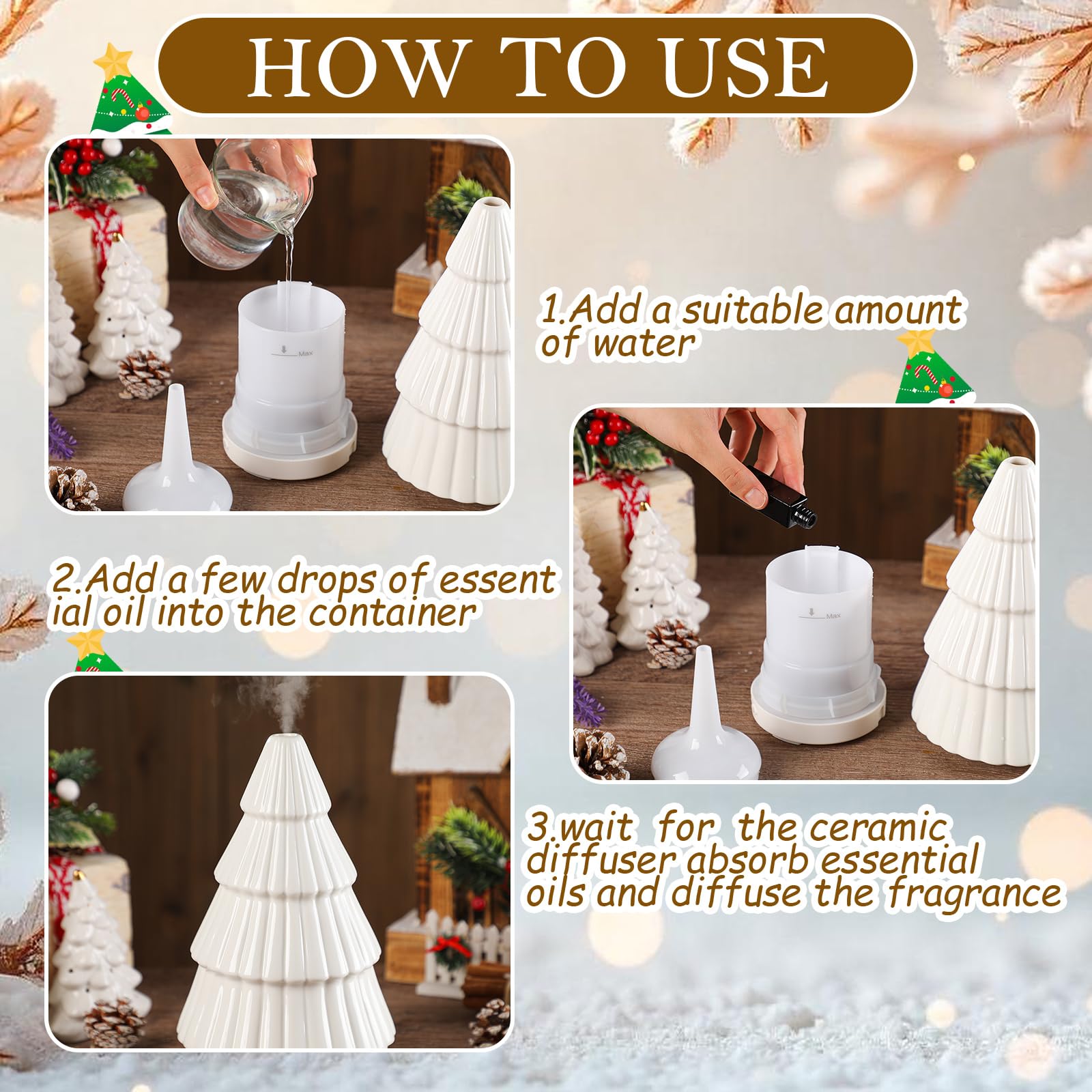 Diffuser operating with color-changing LED lights in a room