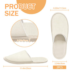 Roucerlin slippers with non-slip rubber soles ensure secure indoor footing.