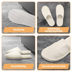 Roucerlin two-pairs guest slippers ideal for hosting.