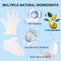 ROUSE hand masks close-up showing three-pack for soft hands
