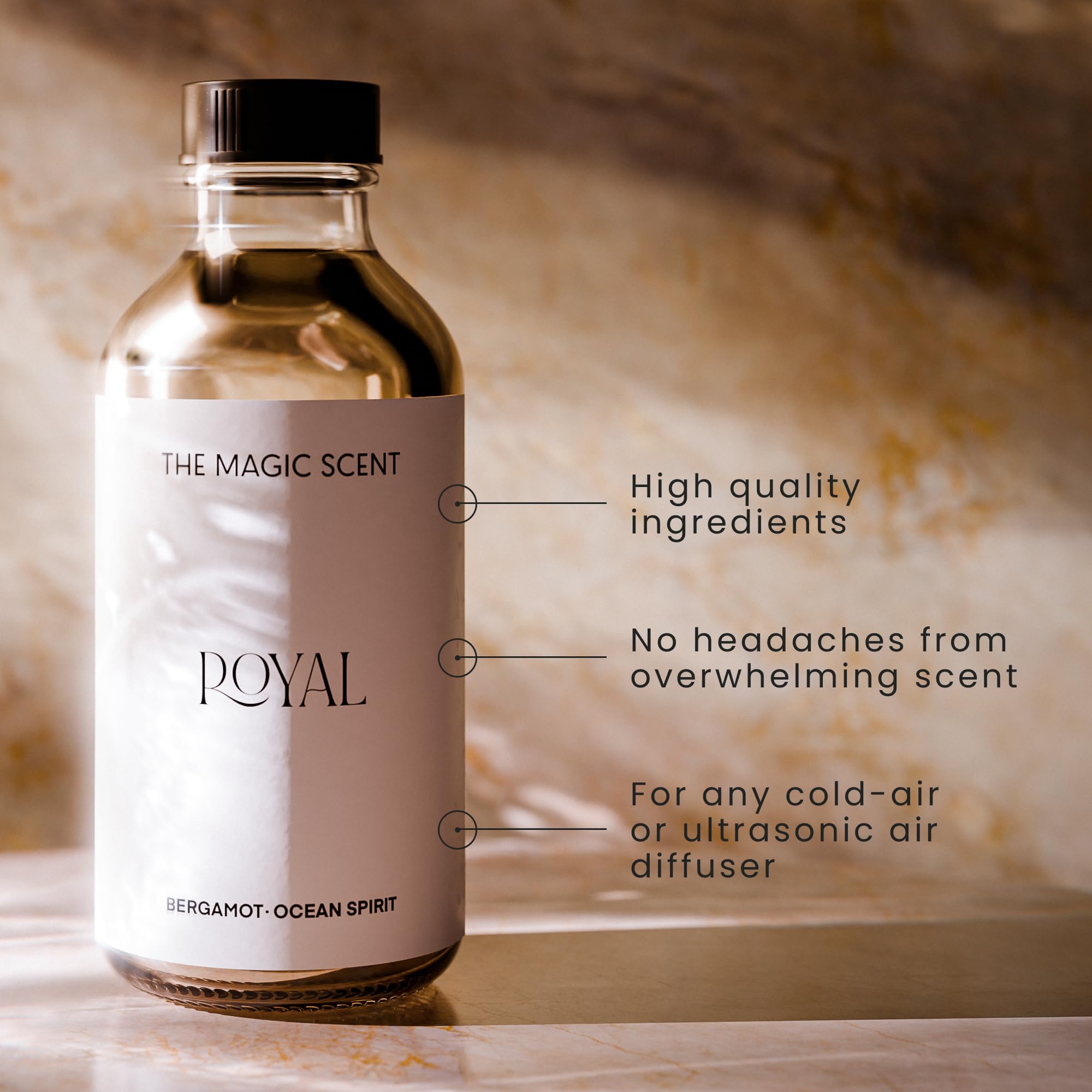 8.5 oz (250 mL) bottle of diffuser oil on a white background
