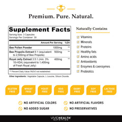 Close-up of Royal Jelly capsules showing texture