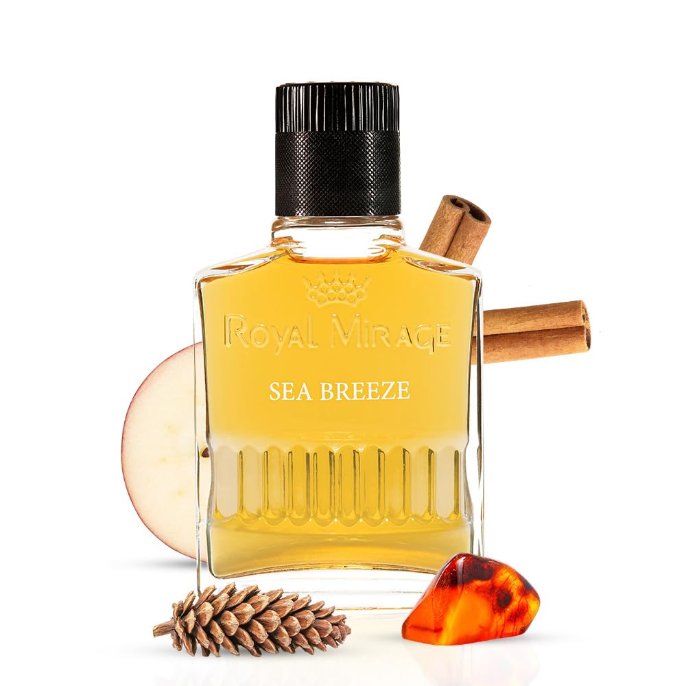 Royal Mirage Sea Breeze aftershave bottle on display for a refined daily grooming ritual
