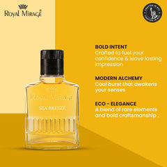 Cedarwood and amber base as the backbone of Royal Mirage Sea Breeze