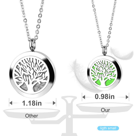 RoyAroma diffuser necklace style B pendant, alternate look for mood.