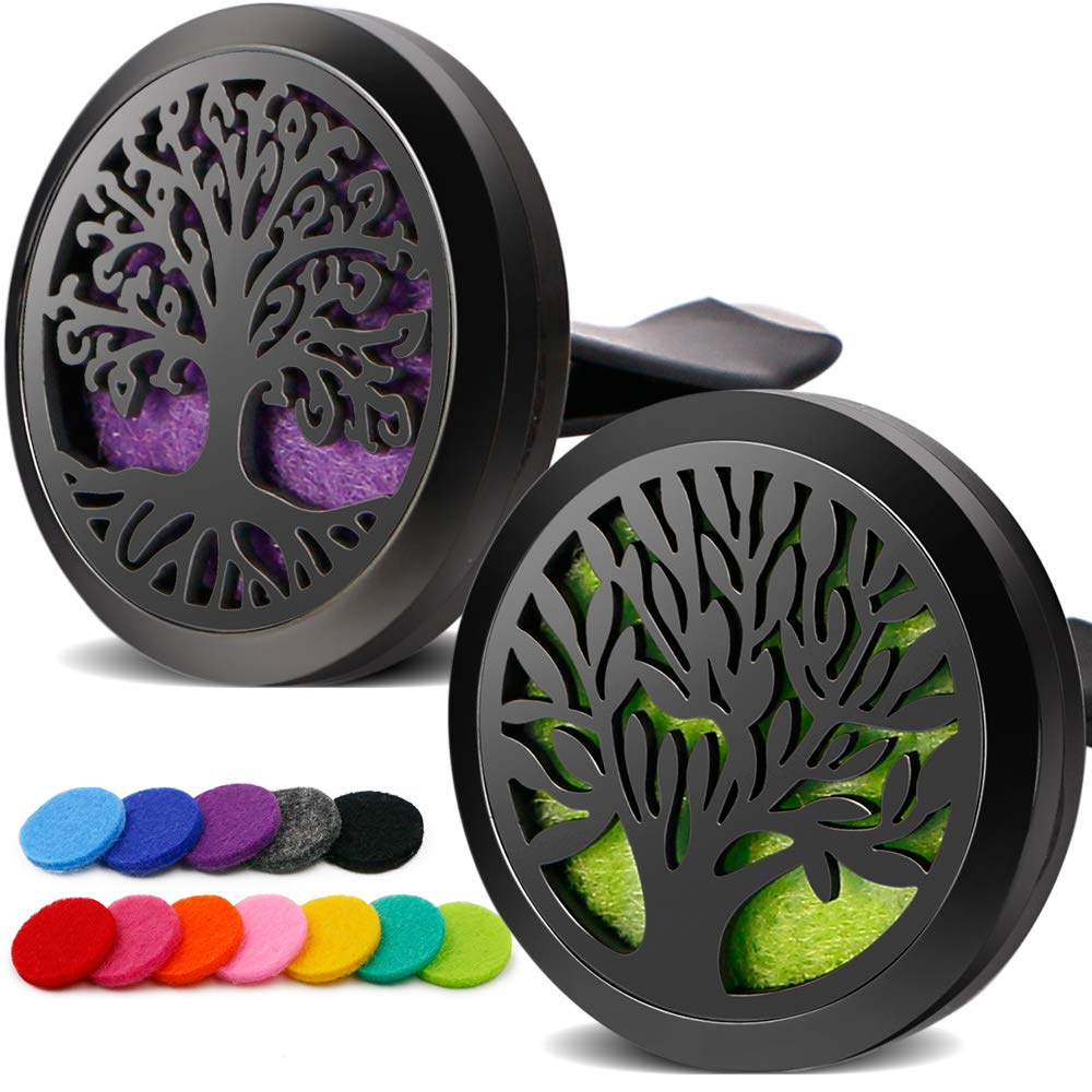 RoyAroma tree of life diffuser vent clip - front view