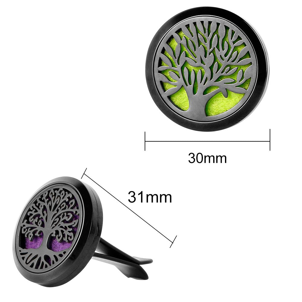 RoyAroma tree of life diffuser vent clip - back view