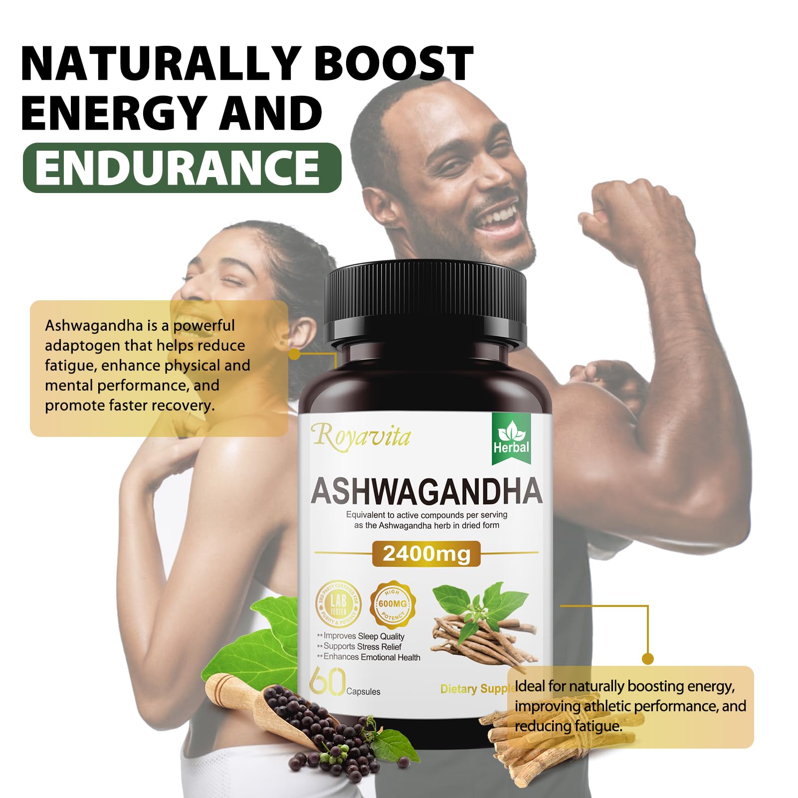 Lifestyle image showing stress relief and sustained energy