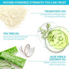 Roycederm Antifungal Tea Tree Soap wet hands reveals refreshing daily protection.