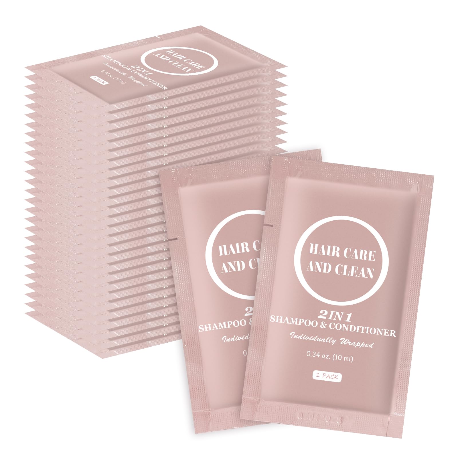 RSQAZQ travel 2-in-1 shampoo conditioner packaging for easy hotel amenities.