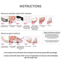 RTKHFZE nail art kit includes glue stickers for easy application