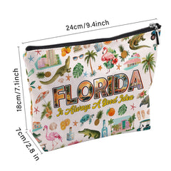 RTTLALUO Florida makeup bag gift packaging indicates an ideal present.