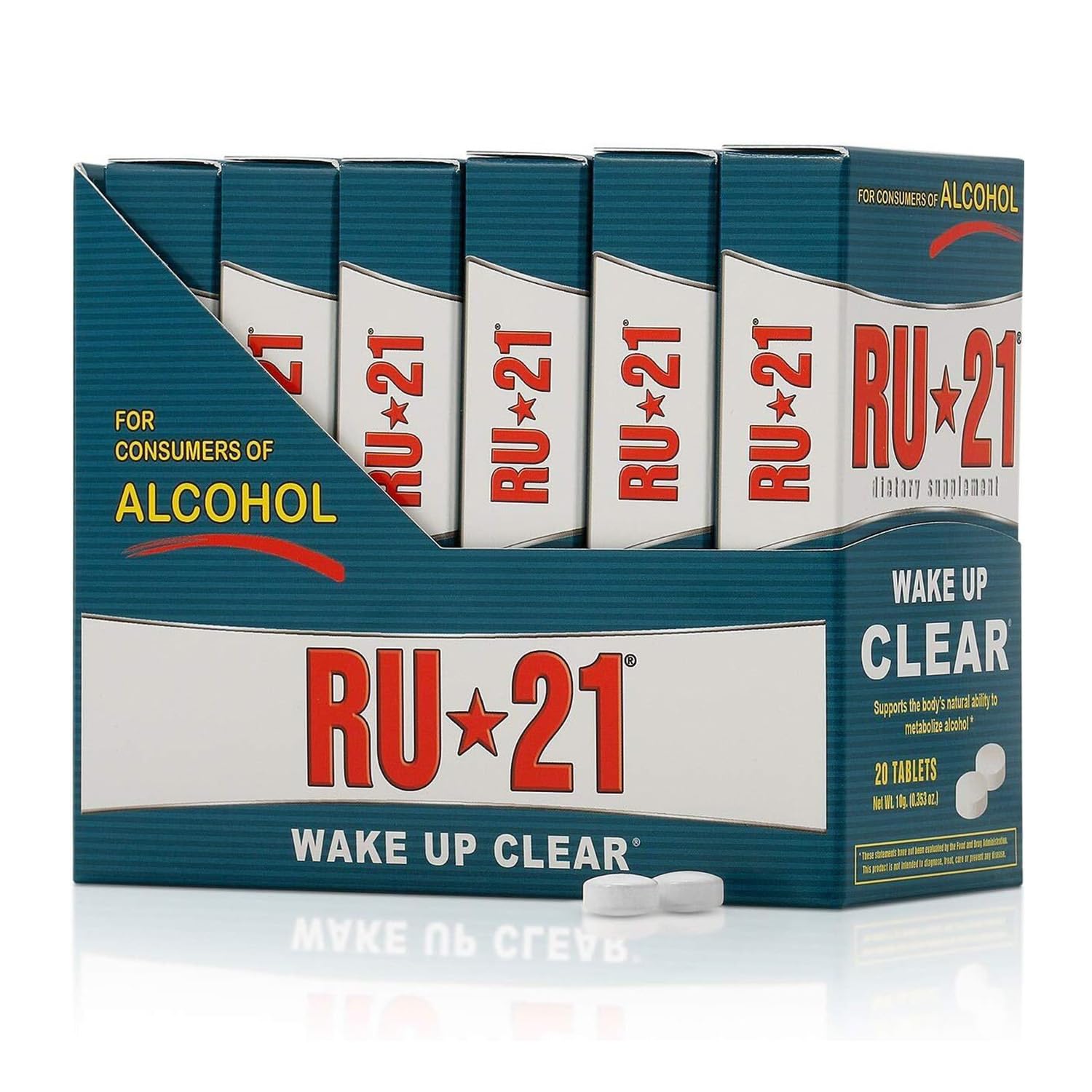 RU-21 bottle-front view showcasing convenient recovery support