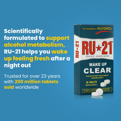 Close-up of RU-21 pills totaling 120 per carton