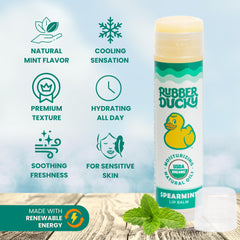 Rubber Ducky untinted lip balm 3-pack in a natural, clean look.