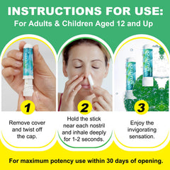 Ruduwu Nasal Stick winter mint pack in hand shows portable refresh.