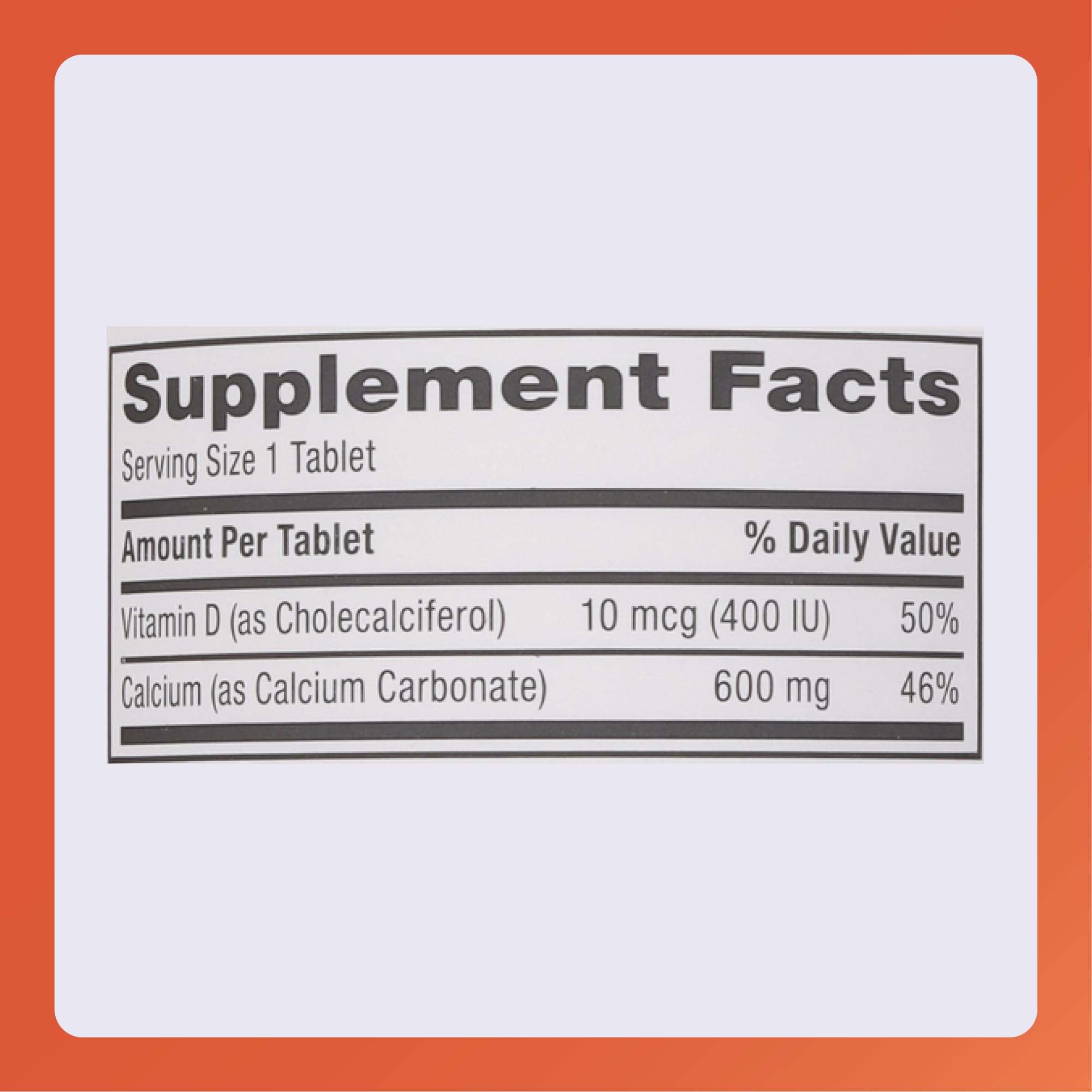 Rugby Laboratories calcium supplement bottle on a shelf