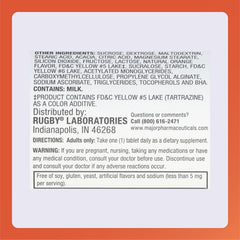 Adult taking Rugby Calcium chewable tablets daily