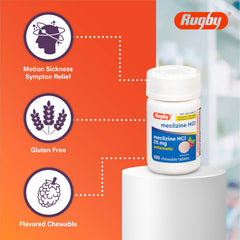 Rugby Laboratories travel kit with meclizine to support motion comfort.