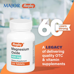 Rugby Laboratories logo and OTC supplement packaging