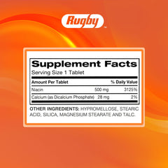 Lifestyle shot of taking Rugby Niacin as part of daily routine