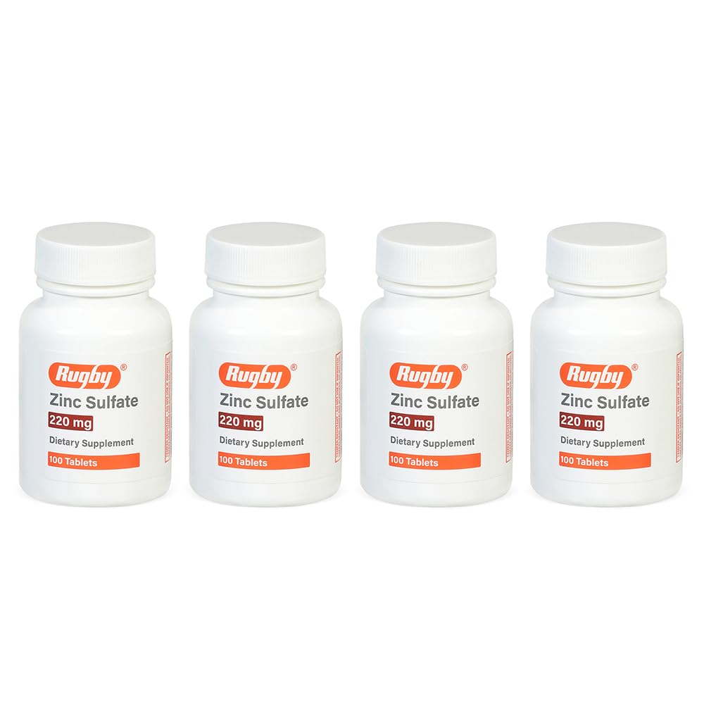 Rugby Zinc Sulfate bottle label close-up