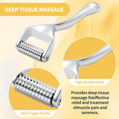 Close up of zinc alloy construction and trigger points on the roller