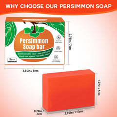 Runsidan Persimmon Soap Bar bath setup for daily use by all ages.