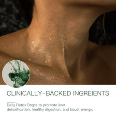Ruolai Chlorophyll Liquid Drops bottle back label and cap detail