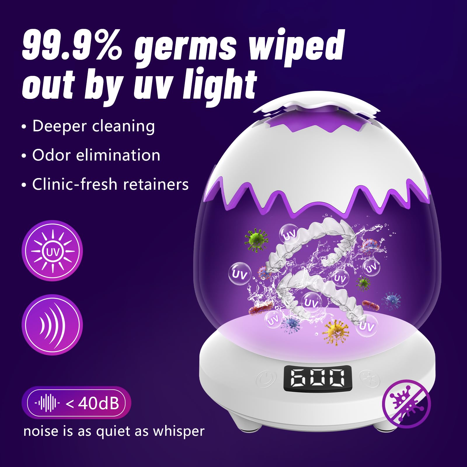 Digital Egg-Design compact aesthetic of the cleaner