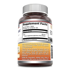 Rutin tablets 500 mg per serving USA-made packaging shot