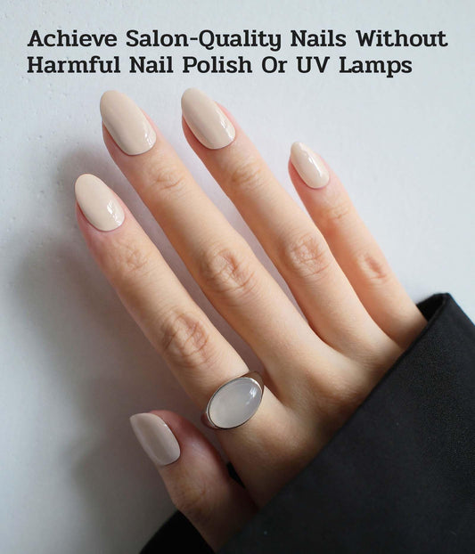 ruyeefam Nail Polish Strips sizing kit shows quick size matching for a precise fit