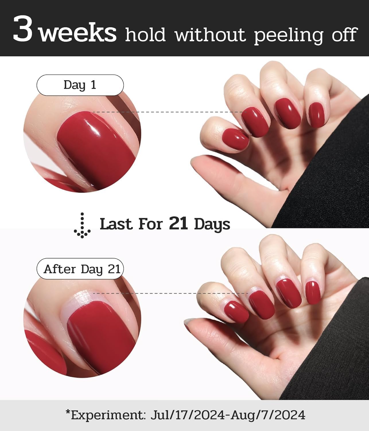 Ruyeefam nail strips with smooth edges to prevent lifting