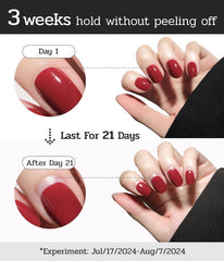 Ruyeefam nail strips with smooth edges to prevent lifting