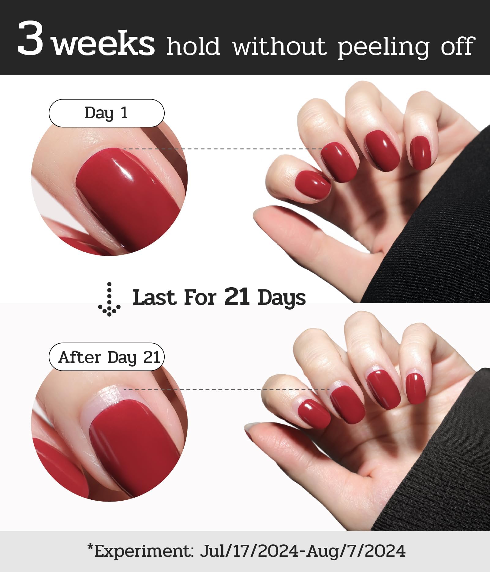 ruyeefam Nail Polish Strips waterproof wear covers up to three weeks