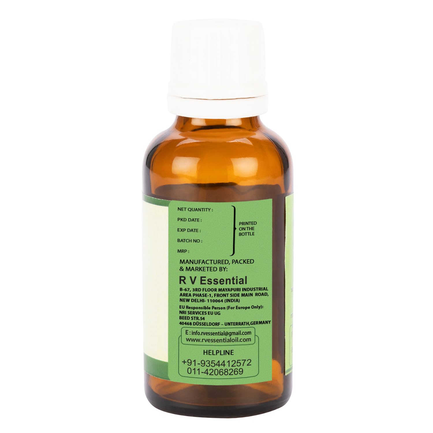 RV Essential Valerian Oil ready for diffuser in cozy space.