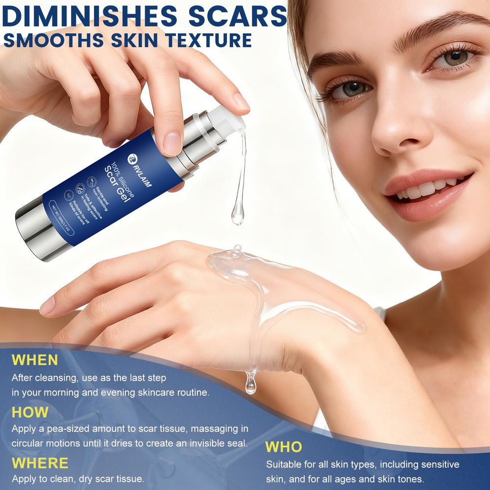 Rvlaim 50 ml silicone scar gel bottle ready for ongoing scar care