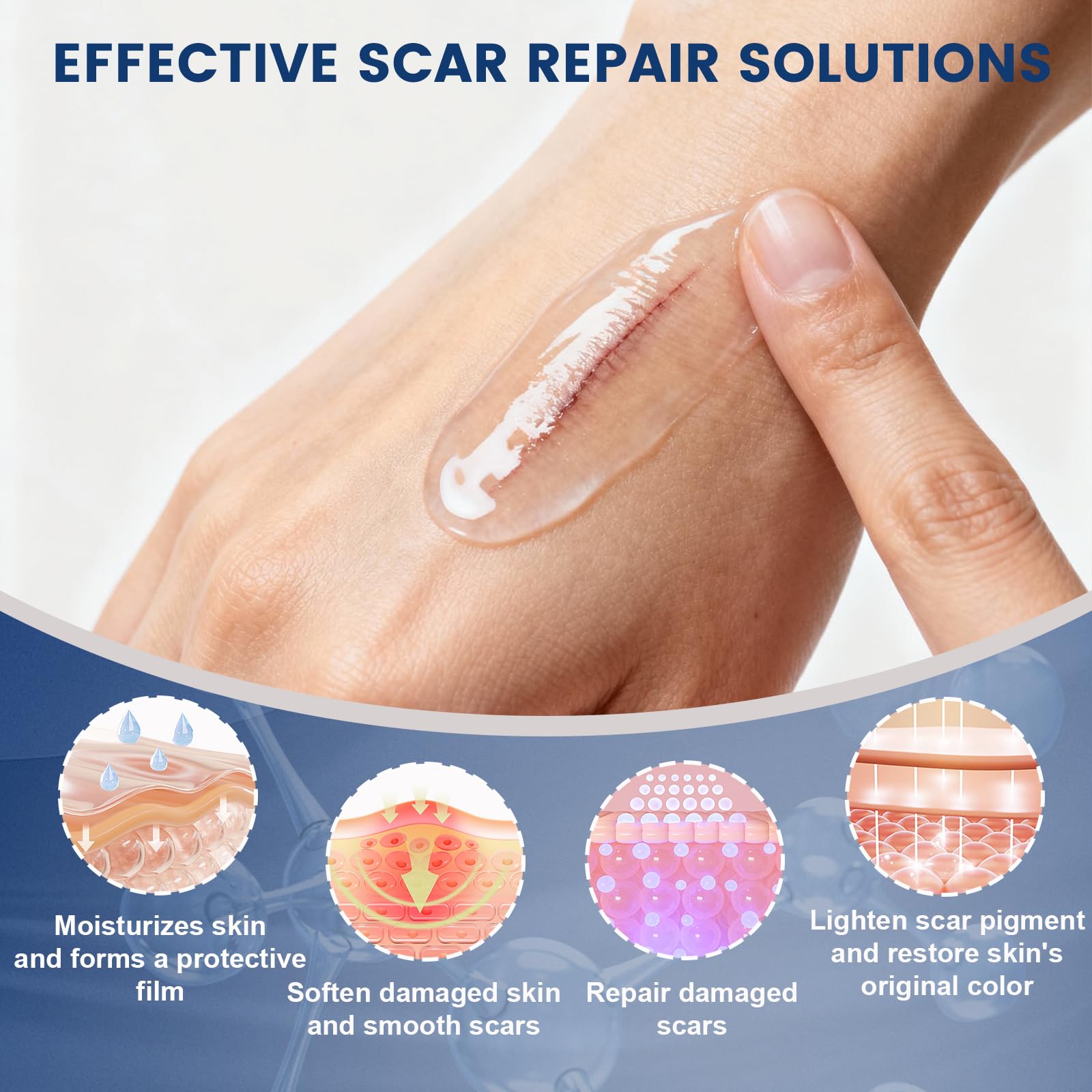 Rvlaim scar gel packaging box highlighting 50 ml size