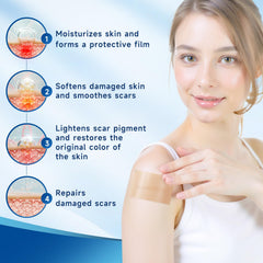 Rvlaim silicone scar sheets closeup texture reveals soft, skin-friendly silicone surface