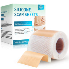 Rvlaim silicone scar sheets roll soft, flexible scar care for lasting wear