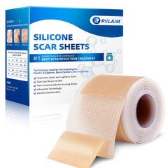 Rvlaim silicone scar sheets 3M roll unrolled for moisture-retaining scar care