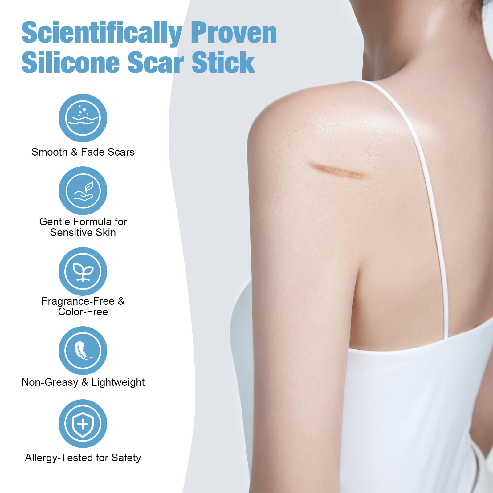 Rvlaim Silicone Scar Stick for stretch marks improvement