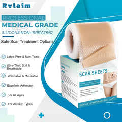 Rvlaim silicone scar strips surgical conforming coverage for targeted scar smoothing