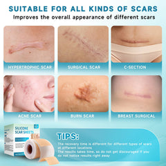 Rvlaim silicone scar tape soft-flexible comfortable wear for extended use