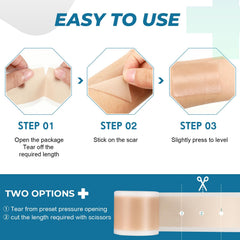 Rvlaim silicone scar tape skin-conform discreet, invisible scar management