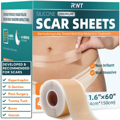 RWT silicone scar sheets roll packaged for easy storage and long-term use