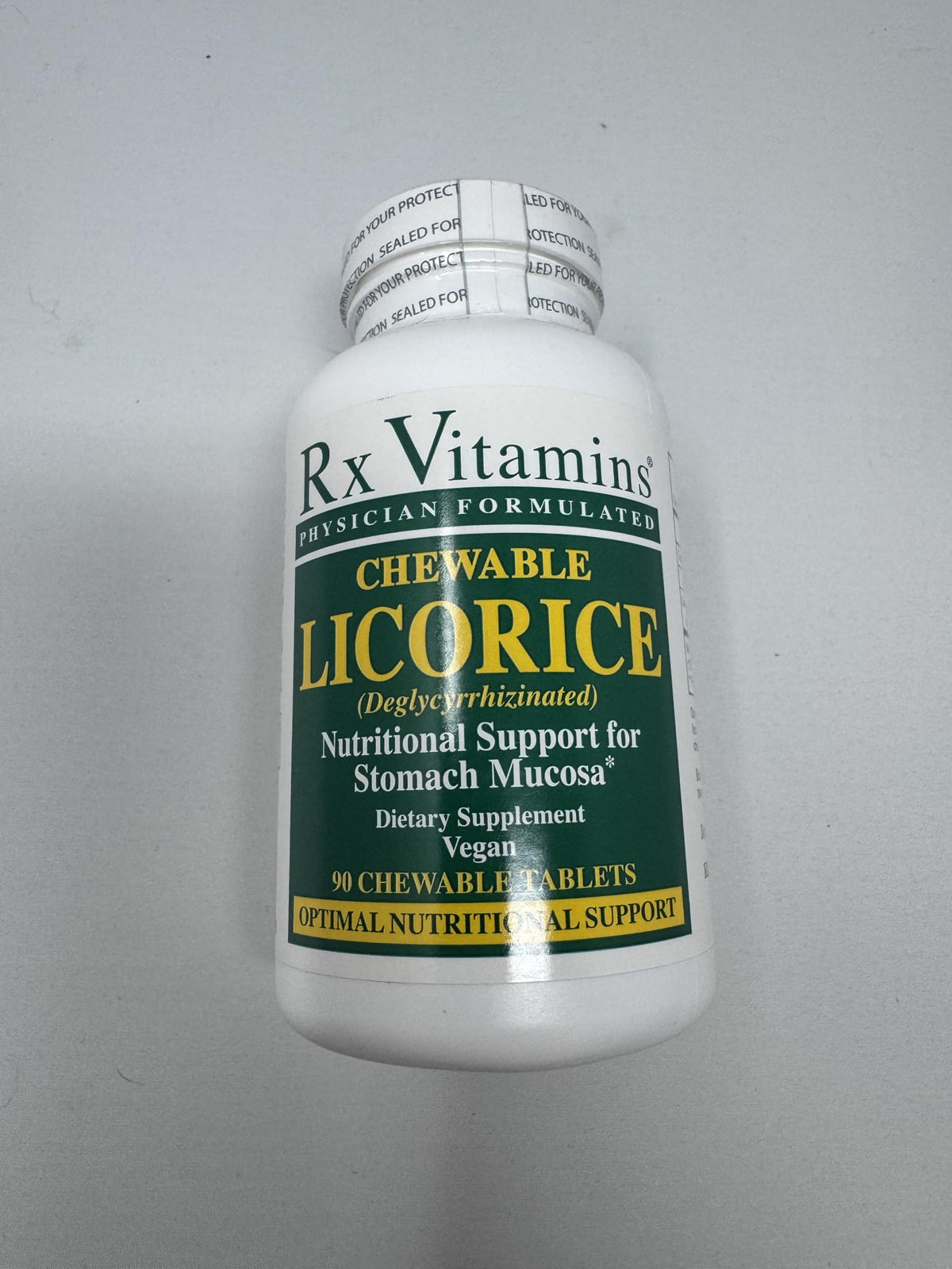 Rx Vitamins DGL Licorice 500 mg bottle - 90 tablets